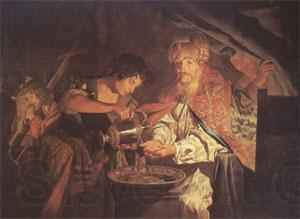 Matthias Stomer Pilate Washing His Hands (mk05) Norge oil painting art